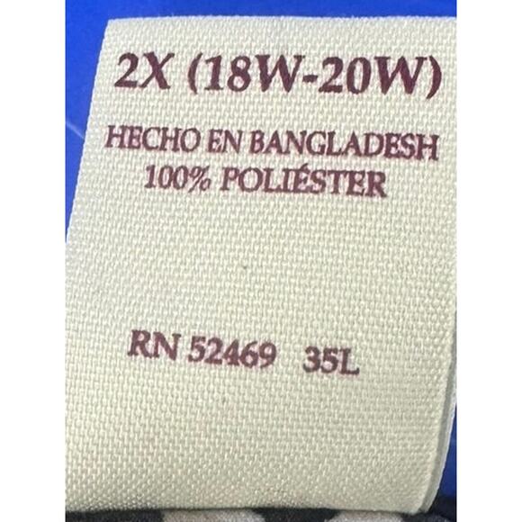 Faded Glory 2X 18W - 20W Sleeveless Animal Cheetah Print Top Polyester - Picture 4 of 8